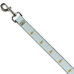 Dog Leash - Pineapple Repeat Aqua Blue