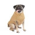 Load image into Gallery viewer, Camel Alpaca Cable Knit Dog Sweater
