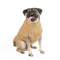 Load image into Gallery viewer, Camel Alpaca Cable Knit Dog Sweater
