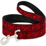 Dog Leash - Zebra 2 Red