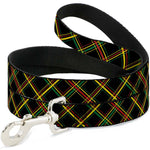 Dog Leash - Plaid X Rasta