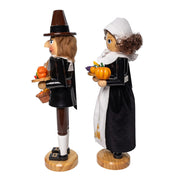 Kurt Adler 15-Inch Pilgrim Nutcrackers 2-Piece Set