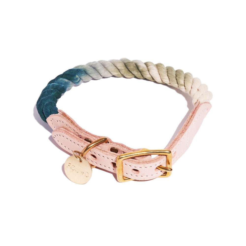 Dog Collars Premium The Catskill Ombre Cotton Rope Cat & Dog Collar