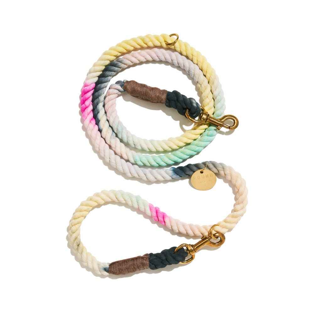 The Dusk Cotton Rope Dog Leash | Bolt Snaps, Adjustable | Found My Animal
