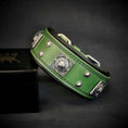 Load image into Gallery viewer, The "Eros" collar 2 inch wide Green
