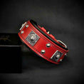 Load image into Gallery viewer, The "Eros" collar 2 inch wide Red
