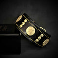 Load image into Gallery viewer, The "Maximus" collar 2 inch wide gold decoration

