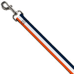Dog Leash - Stripe Navy/White/Orange