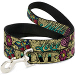 Dog Leash - Love Kills Tan