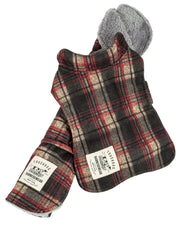 Touchdog ® 2-In-1 Tartan Plaid Dog Jacket and Matching Reversible Dog Mat
