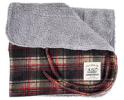 Touchdog ® 2-In-1 Tartan Plaid Dog Jacket and Matching Reversible Dog Mat