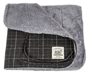 Touchdog ® 2-In-1 Windowpane Plaid Dog Jacket and Matching Reversible Dog Mat