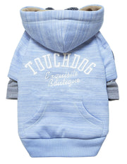 Touchdog ® Hampton Beach Ultra-Soft Blasted Cotton Hooded Dog Sweater