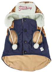 Touchdog ® 'Snowadayz' Pom Pom Hooded Fashion Dog Jacket