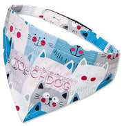 Touchdog ®'Head-Popper' Fashion Designer Printed Hook-and-Loop Dog Bandana