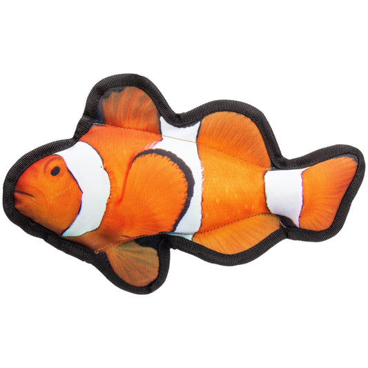 10" Tropical Clownfish Dog Fish Toy - Southlake Paws
