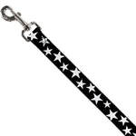 Dog Leash - Multi Stars Black/White/Black/White Outline