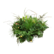Kurt Adler 26-Inch Pre-Lit Pinecone Wall Tree With Bow