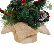 Kurt Adler 18-Inch Berries and Pinecone Ribbon Tree
