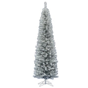 Kurt Adler 7-Foot Led Silver Tinsel Slim Winchester Tree