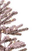 Kurt Adler 3-Foot Pre-Lit Flocked Pine Tree with Burlap