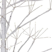 Kurt Adler 3-Foot White Birch Tree with Warm White LED 8 Function Lights
