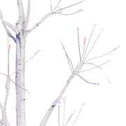Kurt Adler 5-Foot White Birch Twig Tree with Multi-Color 8-Function Lights