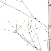 Kurt Adler 5-Foot White Birch Tree with Warm White LED 8 Function Lights
