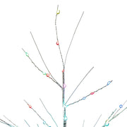 Kurt Adler 4-Foot Pre-Lit RGB Fairy LED White Birch Tree