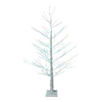 Kurt Adler 4-Foot Pre-Lit RGB Fairy LED White Birch Tree