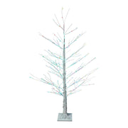 Kurt Adler 4-Foot Pre-Lit RGB Fairy LED White Birch Tree