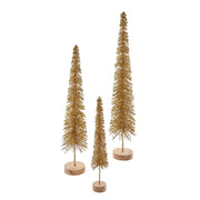 Kurt Adler Gold Glittered Miniature Tree Set