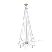 Kurt Adler 6 Foot Pre-Lit RGB LED Collapsible Decorated Tree