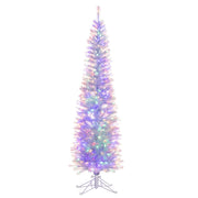 Kurt Adler 7-Foot Color Changing LED Iridescent Slim Winchester Tree