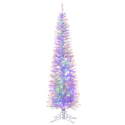 Kurt Adler 7-Foot Color Changing LED Iridescent Slim Winchester Tree