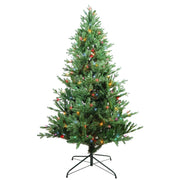 Kurt Adler 6-Foot Pre-Lit Multi-Color Incandescent Jackson Pine Tree