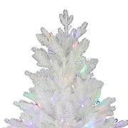 Kurt Adler 5-Foot Pre-Lit Multi-Colored LED Jackson White Pine Tree