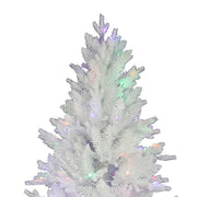 Kurt Adler 7-Foot Pre-Lit Multi-Colored LED Jackson White Pine Tree