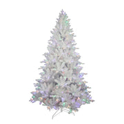 Kurt Adler 7-Foot Pre-Lit Multi-Colored LED Jackson White Pine Tree