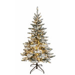 Kurt Adler 5-Foot Pre-Lit Warm White LED Snow Pine Tree