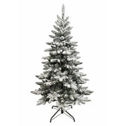 Kurt Adler 5-Foot Pre-Lit Clear Incandescent Snow Pine Tree