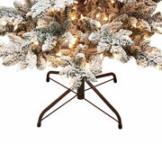 Kurt Adler 5-Foot Pre-Lit Clear Incandescent Snow Pine Tree