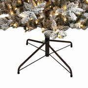 Kurt Adler 6-Foot Pre-Lit Warm White LED Snow Pine Tree