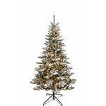 Kurt Adler 6-Foot Pre-Lit Warm White LED Snow Pine Tree