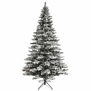 Kurt Adler 9-Foot Pre-Lit Warm White LED Snow Pine Tree