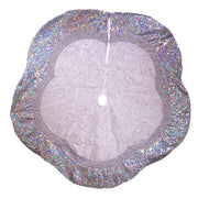 Kurt Adler 60-Inch Silver Treeskirt