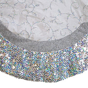 Kurt Adler 60-Inch Silver Treeskirt