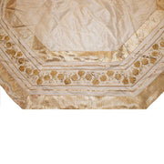 Kurt Adler 54-Inch Ivory Treeskirt with Gold Pinecones