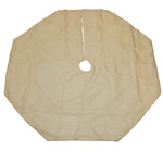 Kurt Adler 54-Inch Ivory Treeskirt with Gold Pinecones