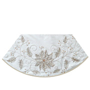 Kurt Adler 54-Inch Ivory Holly Tree Skirt
